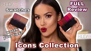 NEW HUDA BEAUTY POWER BULLET LIPSTICKS - ICONS COLLECTION - FULL REVIEW | Maryam Maquillage