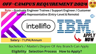 IBM Off-Campus Hiring😍| Software Engineer Job for Fresher | Salary 7LPA🔥 #jobswithshubham