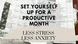 How to plan the month to achieve less stress and anxiety