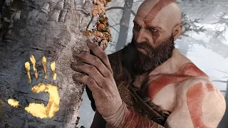 Кратос рубит дерево помеченное ладонью Фэй | God of War | #Shorts