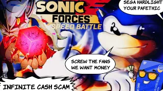 Sonic Forces Speed Battle Infinite RANT Scam Nice Try SEGA Hardlght