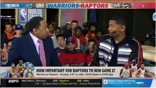 ESPN FIRST TAKE | Stephen A. Smith and Jalen Rose  DEBATE:  How important for Raptors to win Game 2?