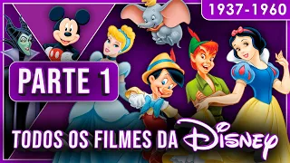 LISTA ATUALIZADA DE TODOS OS FILMES DA DISNEY: PARTE 1 (1937-1960)