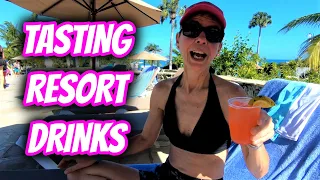 Tasting Mixed Drinks At A Resort In Puerto Plata Dominican Republic