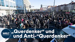 LEIPZIG IN ALARMBEREITSCHAFT: Tausende "Querdenken"-Demonstranten versammeln sich (Update)