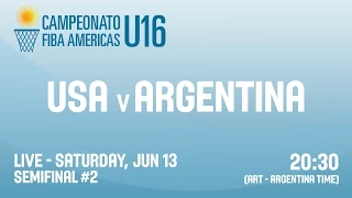 USA v Argentina - Semifinal #2 - 2015 FIBA Americas U16 Championship