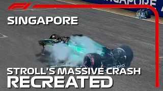 Recreating Lance Stroll's Massive Singapore 2023 Qualifying Crash | F1 23 Game