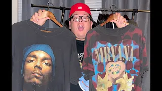 My $20,000 Vintage T-Shirt Collection! Rap tees, band tees, wrestling tees and movie tees!