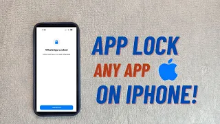 How to LOCK APPS on Iphone | App lock for iPhone (NEW) 2024