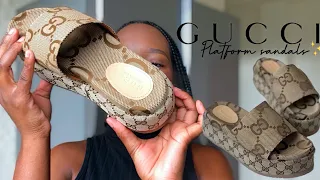 GUCCI PLATFORM SANDALS UNBOXING ft Shoeki| Luxury unboxing