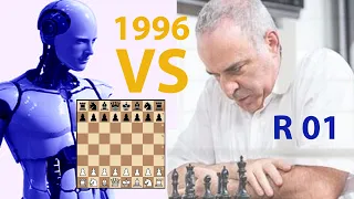 Watch Deep Blue (White) AI vs. Garry Kasparov (Black) - 10 Feb 1996 - Round: 1/6