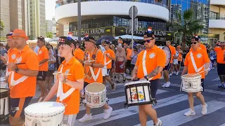 Benidorm 12th July 2022  Golden Last To Ibrox Bar Benidorm Protestant Boys Flute Band March