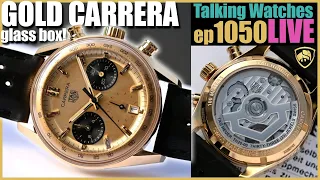 The New TAG Heuer Carrera Glassbox Chronograph In Gold is beautiful! | ep1050
