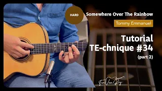 Somewhere Over The Rainbow (Tommy Emmanuel) - Tutorial (Part 2)
