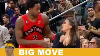 OG Anunoby introduces himself to the drinks girl