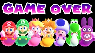 Super Mario Bros Wonder - Game Over (All Characters)