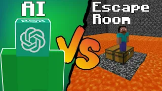 Can chatGPT solve Minecraft Escape Room?