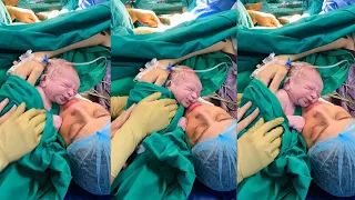 Jankee Parekh shared First Video of her Baby from labour room right After his Birth from hospital