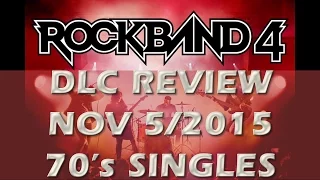 Rock Band 4 DLC Review November 4/15:  70's Singles Iggy Pop, Robert Palmer & The Hollies