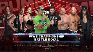 ROYAL RUMBLE | ROCK + ROMAN REIGNS + JOHN CENA + BROCK LESNAR + KANE + GOLDBERG +  UNDERTAKER | WWE