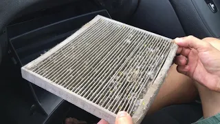 Замена салонного фильтра за 2 минуты в Hyundai Elantra.Replacement of salon filter.