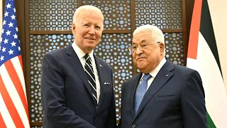 US-Präsident Biden im Westjordanland von Abbas empfangen | AFP
