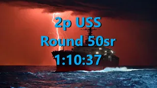 2p U.S.S. Round 50 Speedrun WR // 1h 10m 37s Cod WW2 Zombies