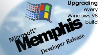 Upgrading every Windows 98 build (Memphis 1351 - Windows 98 SE build 2222) - Win98 Upgrade Timelapse