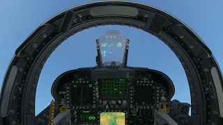 F/A-18E crosswind