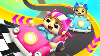 Baby Car Race | Mimi and Daddy | Kids Songs & Nursery Rhymes | MeowMi Family Show