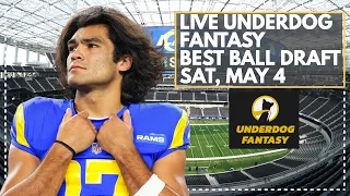 Underdog Fantasy LIVE $1,500,000 Best Ball Mania Draft #3 Saturday, May 4th