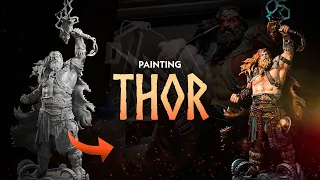 Painting 3D Printed Norse God Statue | Thor