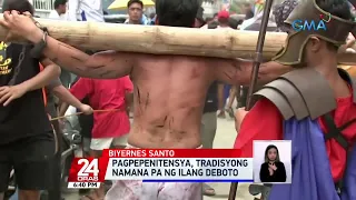 Ilang deboto, naglakad nang nakapaa at nagpahampas sa likuran bilang penitensya | 24 Oras