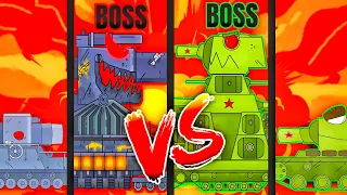 Mega Tanks vs Mega Boss - Cartoons about Tanks