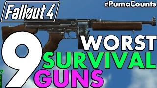 Top 9 Worst Guns and Weapons from Fallout 4's Survival Mode (Including DLC) #PumaCounts