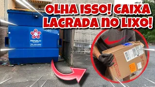 Olha isso! caixa lacrada encontrada no lixo das lojas dos Estados Unidos!🇺🇸