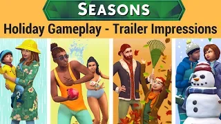 SIMS 4 SEASONS | HOLIDAYS GAMEPLAY TRAILER | FIRST IMPRESSIONS