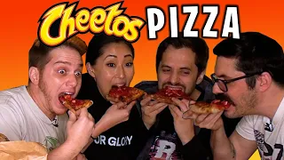 We made a CHEETOS PIZZA?! Co Video House Mukbang