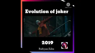 Evolution of joker in movies #evolution #joker #shorts