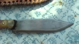 Leather knife sheath for the mountain man knife By Joe Garza made 3