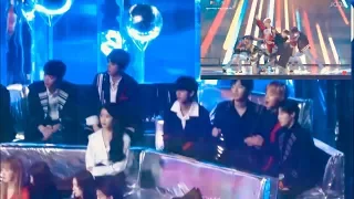 WANNA ONE, IU & RedVelvet Reacts to BTS ‘DNA’ [MMA 2017]