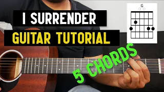 I Surrender I Guitar Tutorial (no capo) I Hillsong Worship