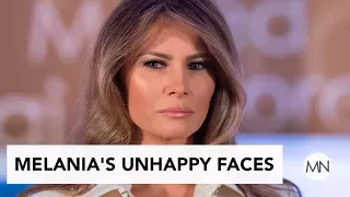 All Of Melania Trump's Unhappy Faces