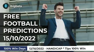 FOOTBALL PREDICTIONS TODAY|HANDICAP * TIPS 100% WIN 12/10/2022|FREE SOCCER PREDICTIONS@ibigbets