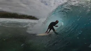 Surfing Perfect glossy at Saint-Leu - Reunion Island