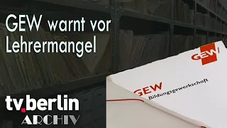 GEW warnt vor Lehrermangel