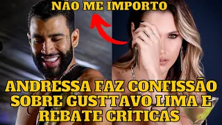 Andressa Suita fala da sua RELAÇÃO com Gusttavo Lima e REBATE as CR1TICAS em entrevista