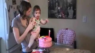 birthday cake and candle 1/29/12