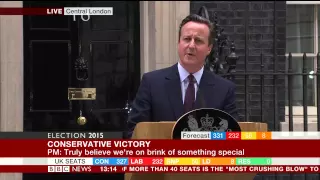 David Cameron's Downing Street Speech - Election 2015 Results - BBC News