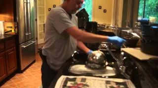 Man doing dishes